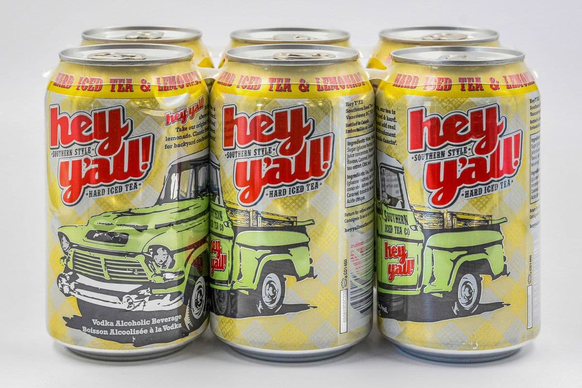 Hey Y’all Hard Iced Tea & Lemonade (6 x 341mL cans)