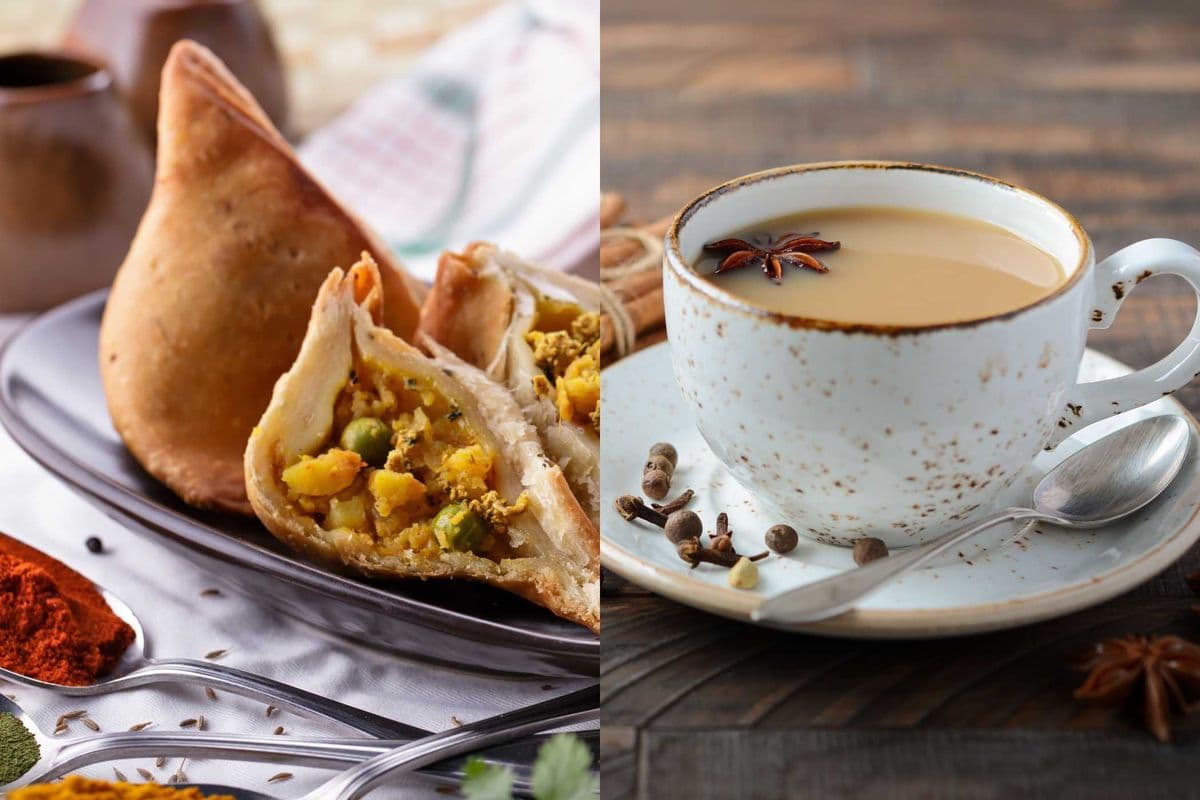 Breakfast Combo (1 Indian Desi Chai + 2 Veg Samosa)