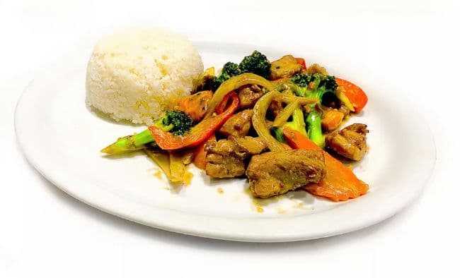 Cơm Gà Xào Đậu phộng