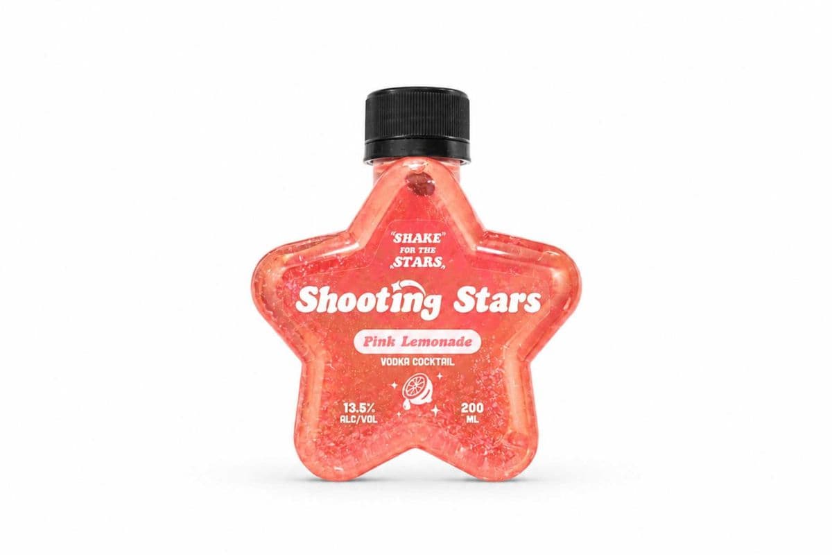 SHOOTING STARS PINK LEMONADE VODKA COCKTAIL (1 x 200ml)