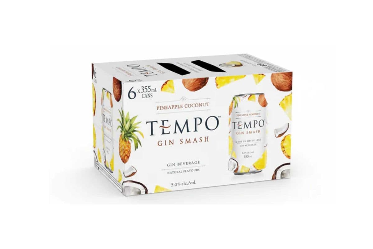 Tempo Gin Smash Pineapple Coconut (6 x 355 ml)