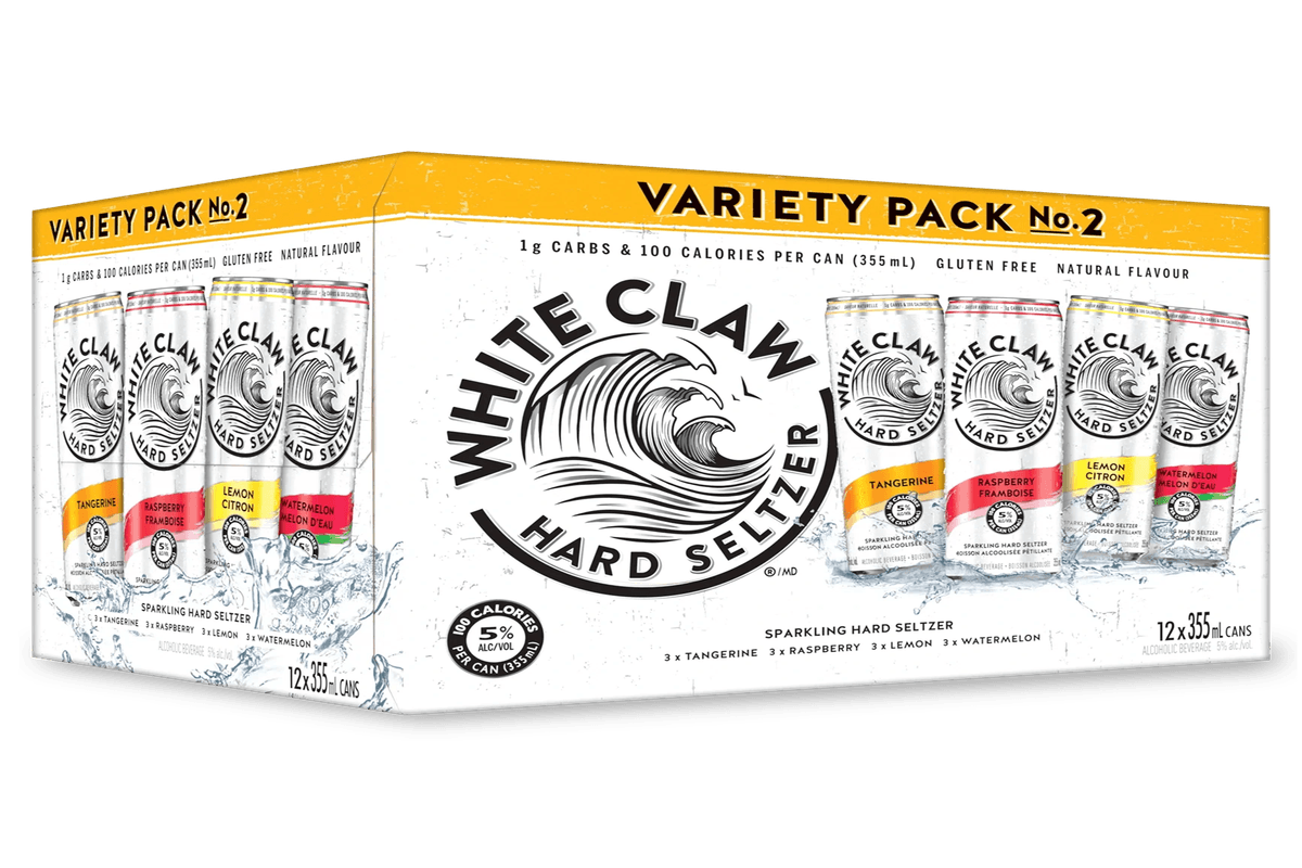 White Claw Hard Seltzer Variety Pack 2 (1 x 355 mL)