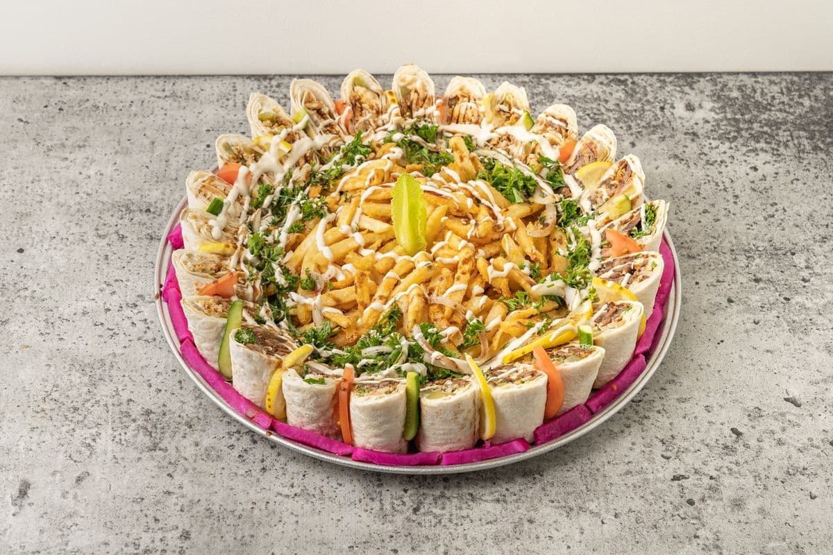 Family Chicken Shawarma Plate