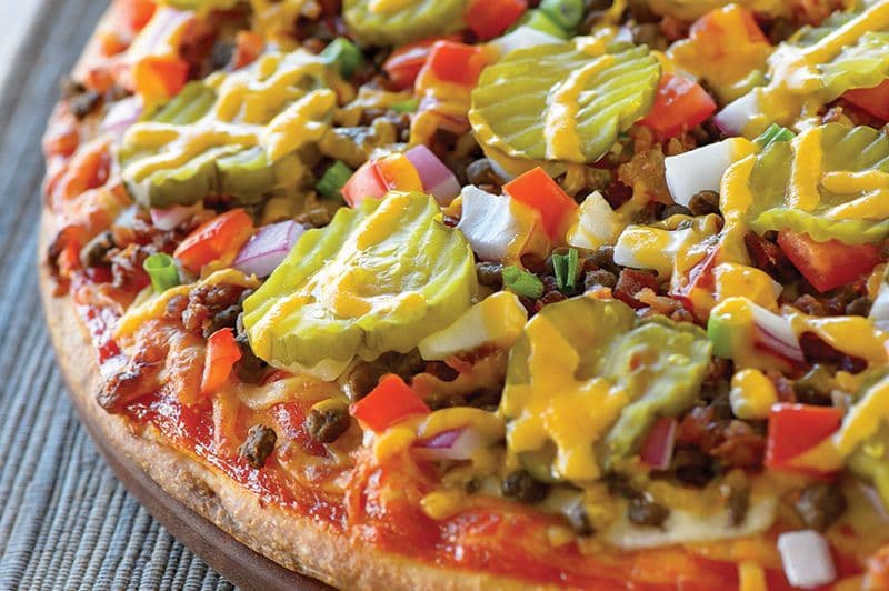 Large Bacon Cheeseburger Pizza