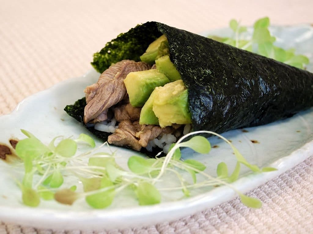 Beef Teriyaki Roll  Hand Roll