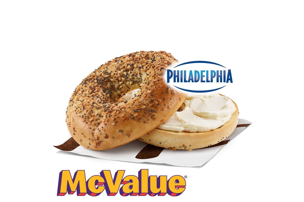 Everything Bagel w/ Regular Cream Cheese Product [380.0 Cals]