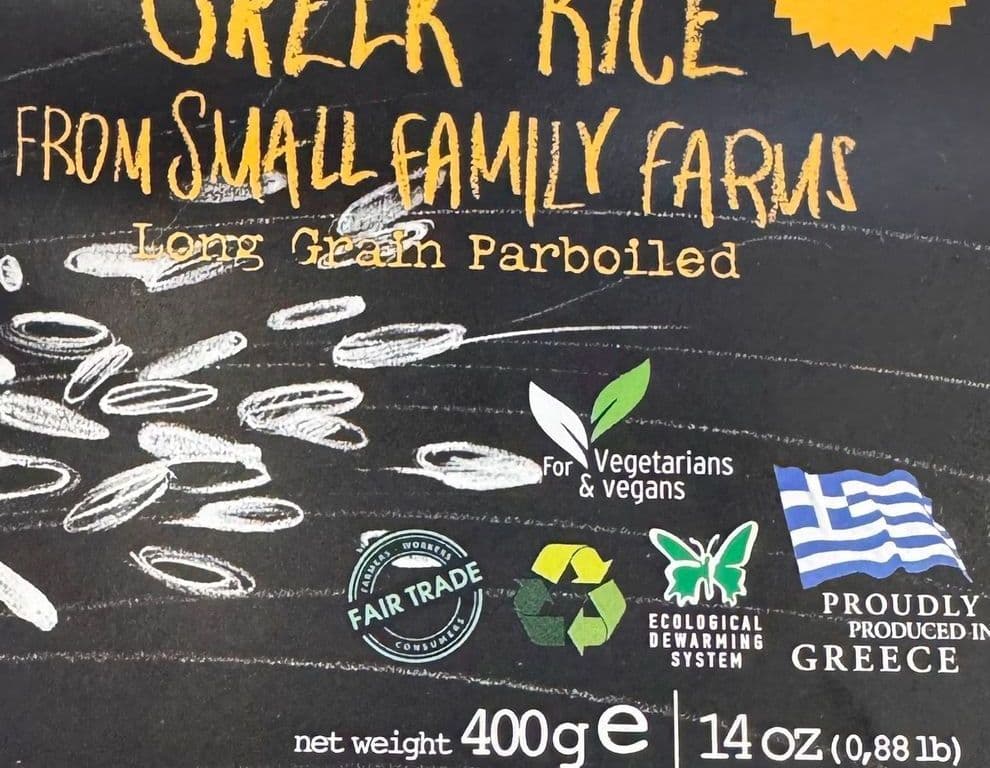 Organic Long Grain Rice Parboiled 400g