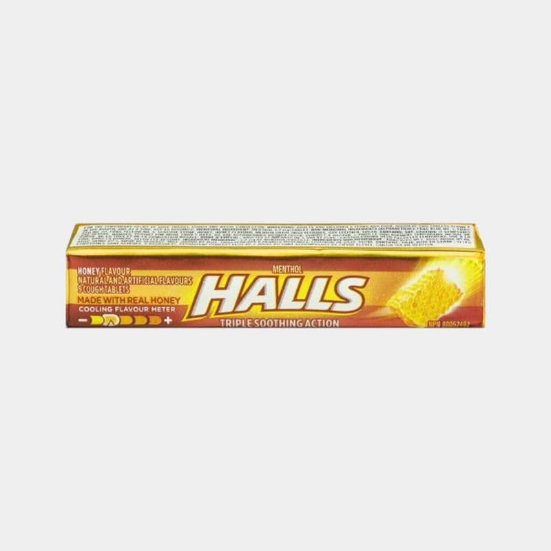 Halls Honey Flavour Cough Drops (9 Units)