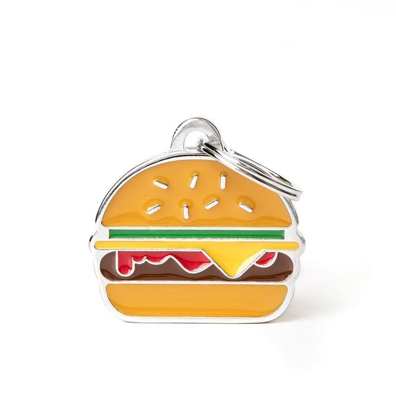 MyFamily Burger Engraved Tag