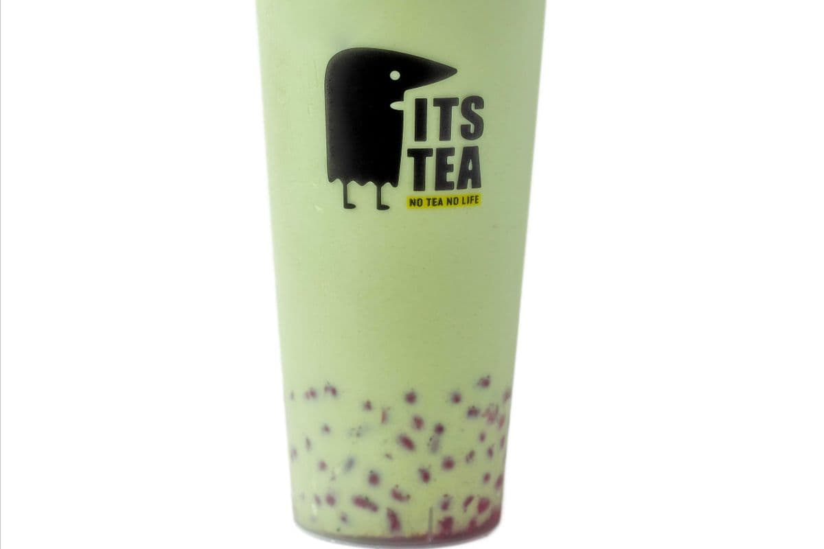 Matcha Milk Tea with Red Bean 红豆宇治抹茶
