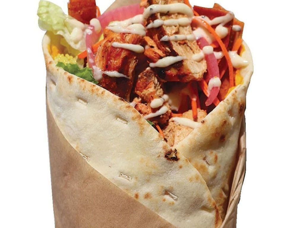 Crunchy Garlic Chicken Wrap