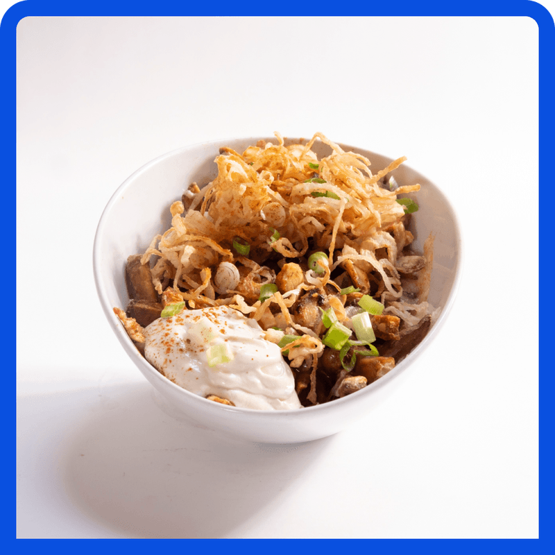 BBQ Veggie "Pulled Pork" Poutine