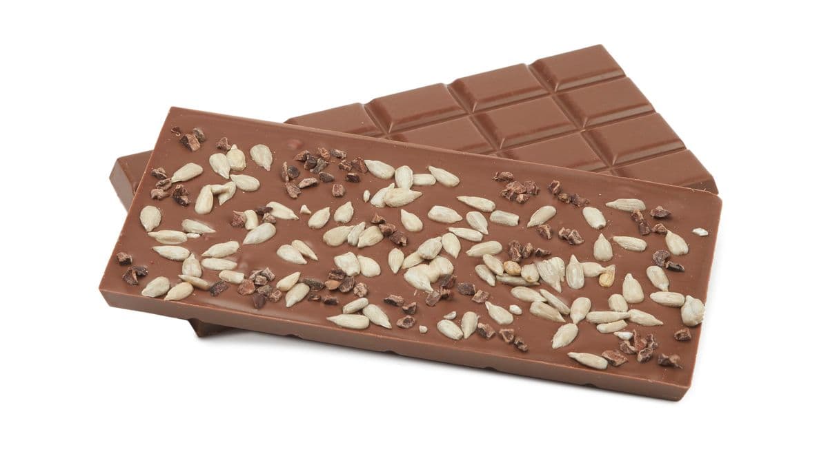 Sunflower and Cacao Nibs Chocolate Bar
