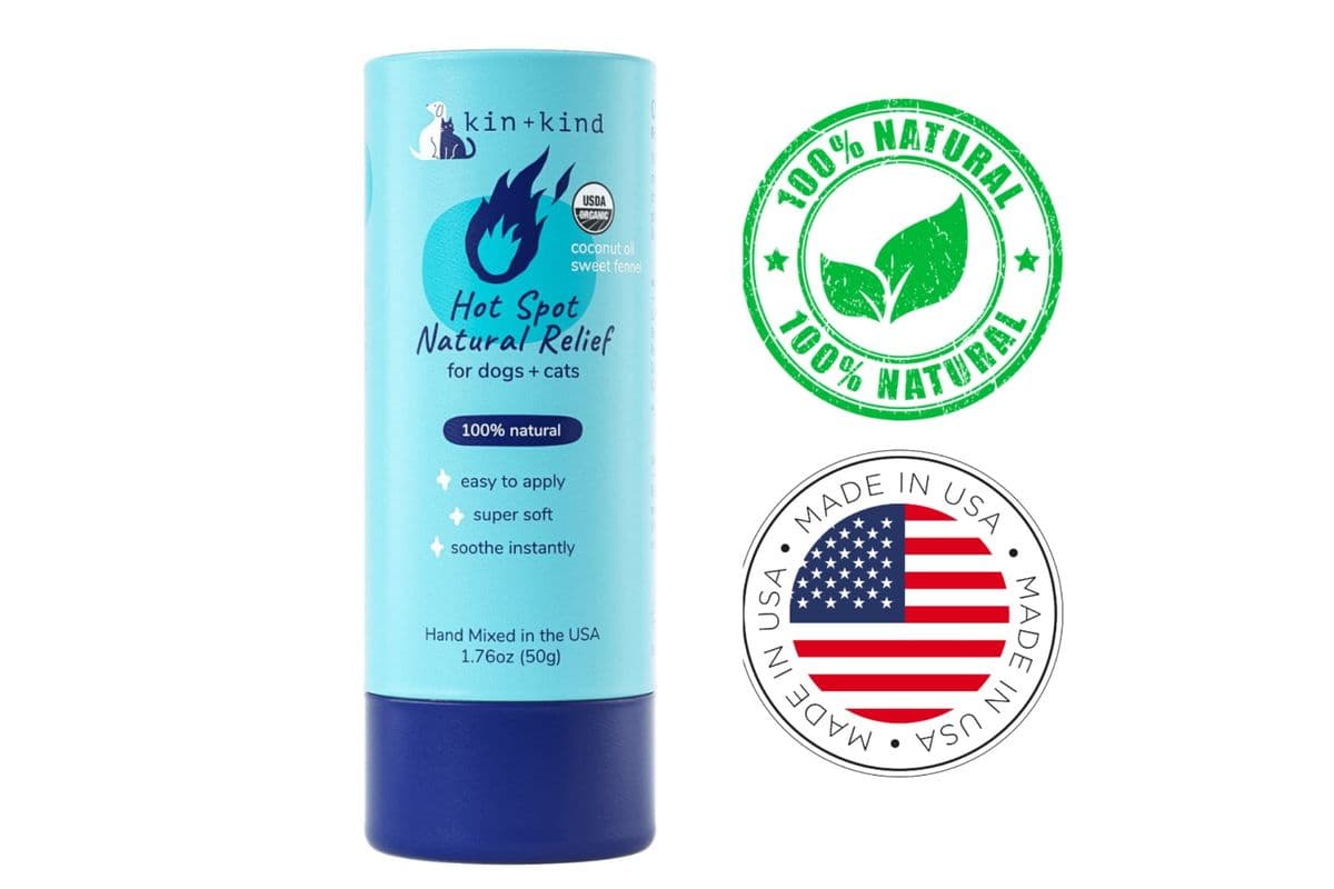 Kin+Kind Hot Spot Relief Stick for Cats and Dogs (1.76 oz)