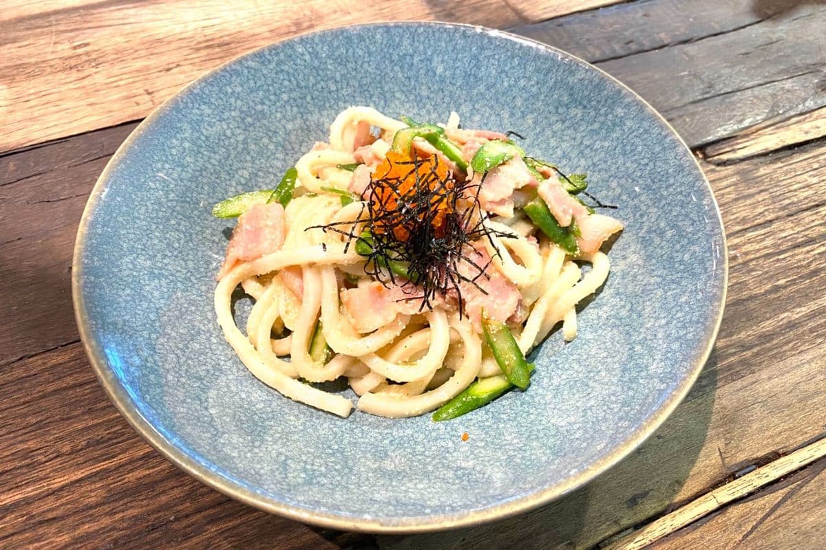 J14. Bacon Fried Udon