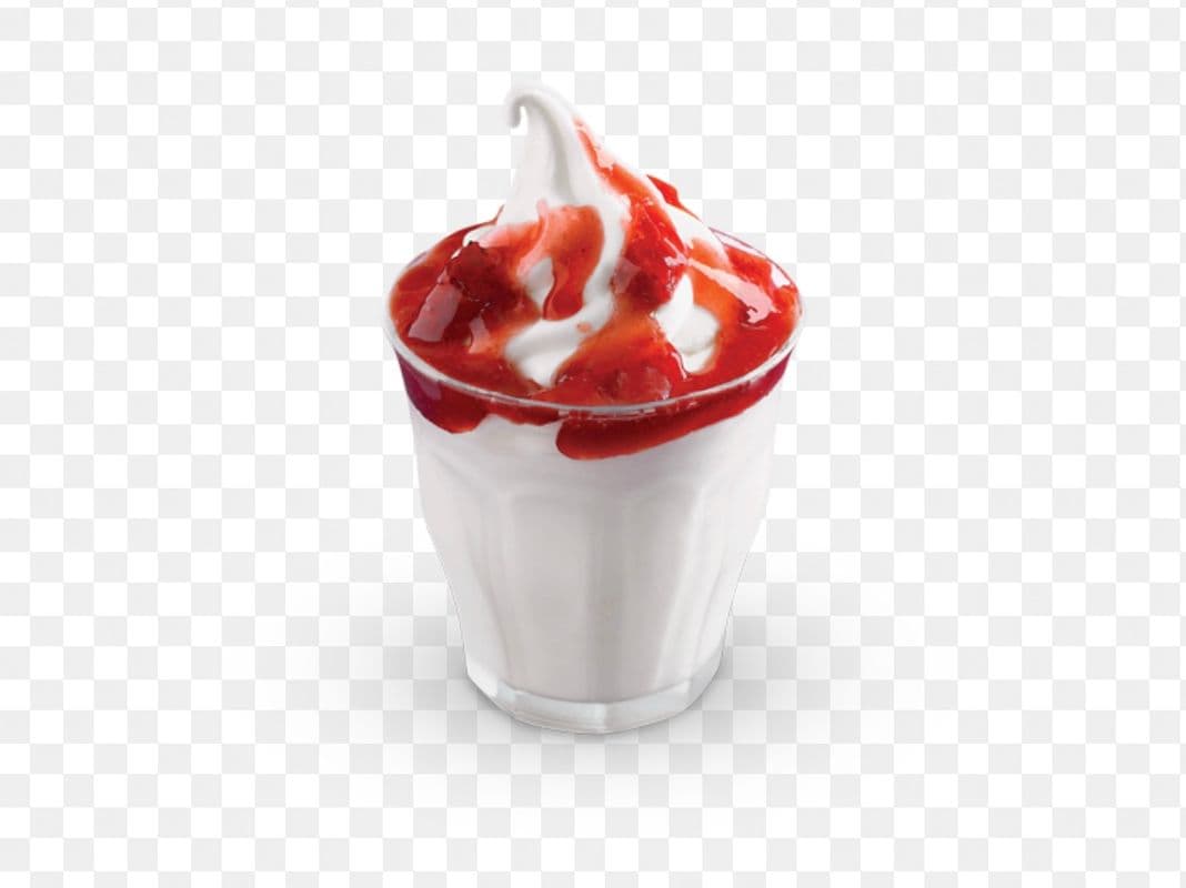 Strawberry sundae