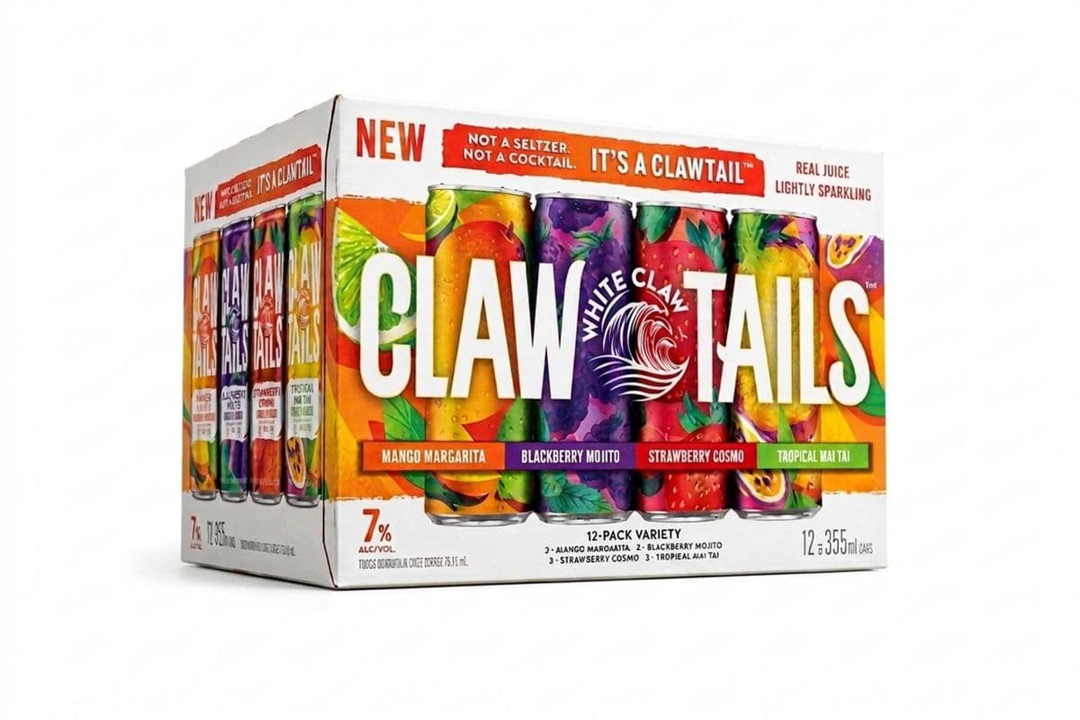 141681. WHITE CLAW CLAWTAILS VARIETY PACK (12 x 355ML (CANS))