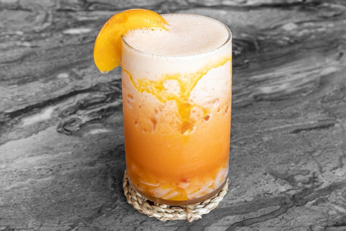 B3. Tropical Peach with Lychee Jelly