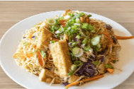 62. Stir-Fried Vegetables and Tofu on Noodle