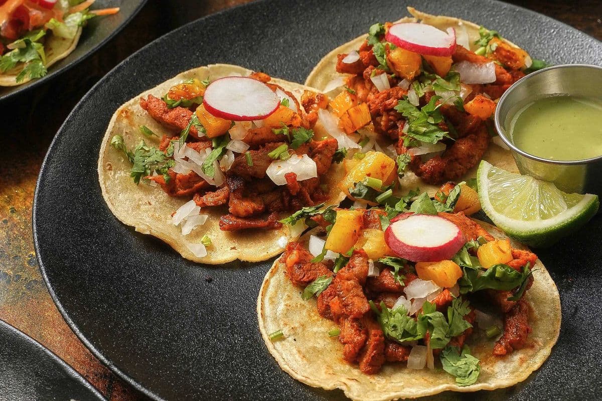 TACOS AL PASTOR (3 large pieces)