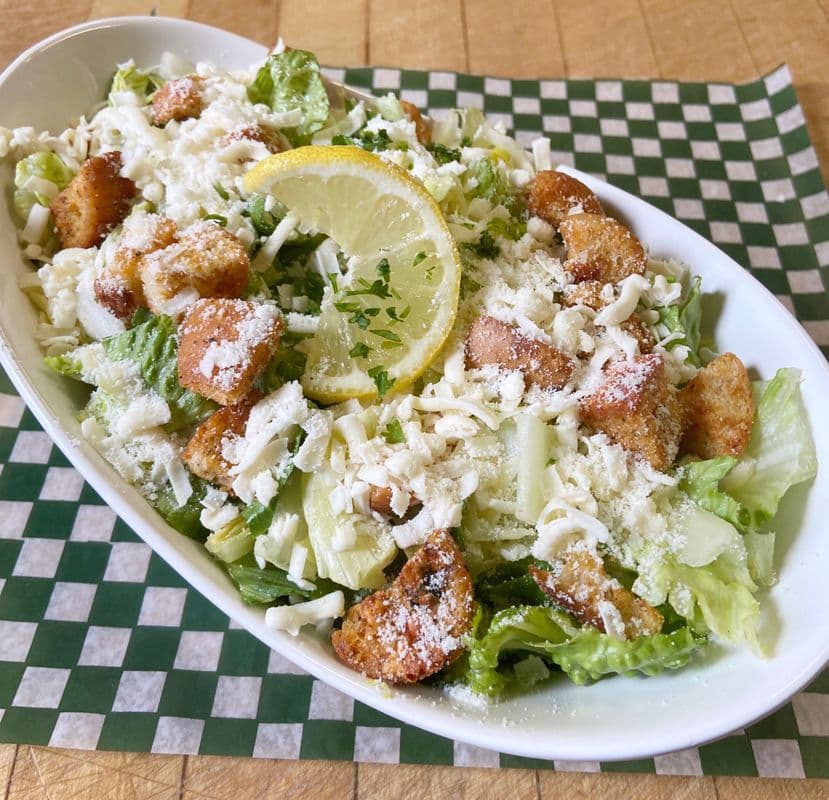 Caesar Salad with Creamy Asiago Dressing