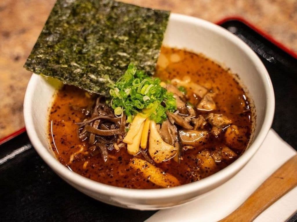 Roasted Garlic Veggie Shoyu Ramen