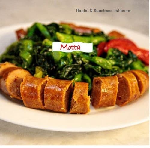 Rapini et Saucisses Grille Italienne / Rapini and Grilled Italian Sausages