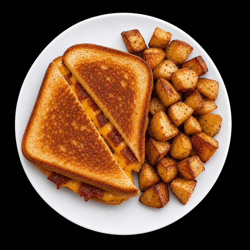 Sandwich déjeuner - GRILLED CHEESE AVEC (1) VIANDE / GRILLED CHEESE WITH (1) MEAT