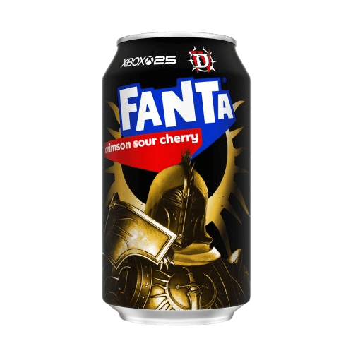 Fanta Boisson Gazeuse Cerise Acidulée Cramoisie 355ml/ Fanta Sparkling Beverage Crimson Sour Cherry 355ml