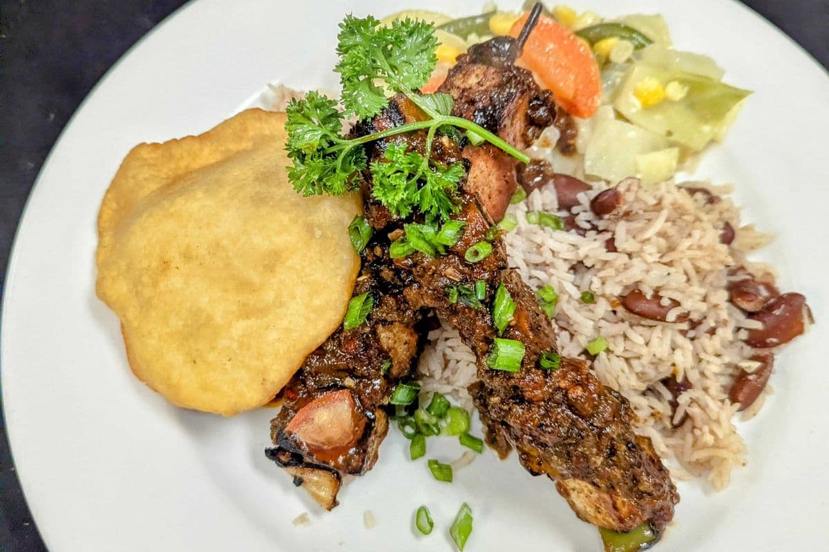 Jerk Tofu Kabob