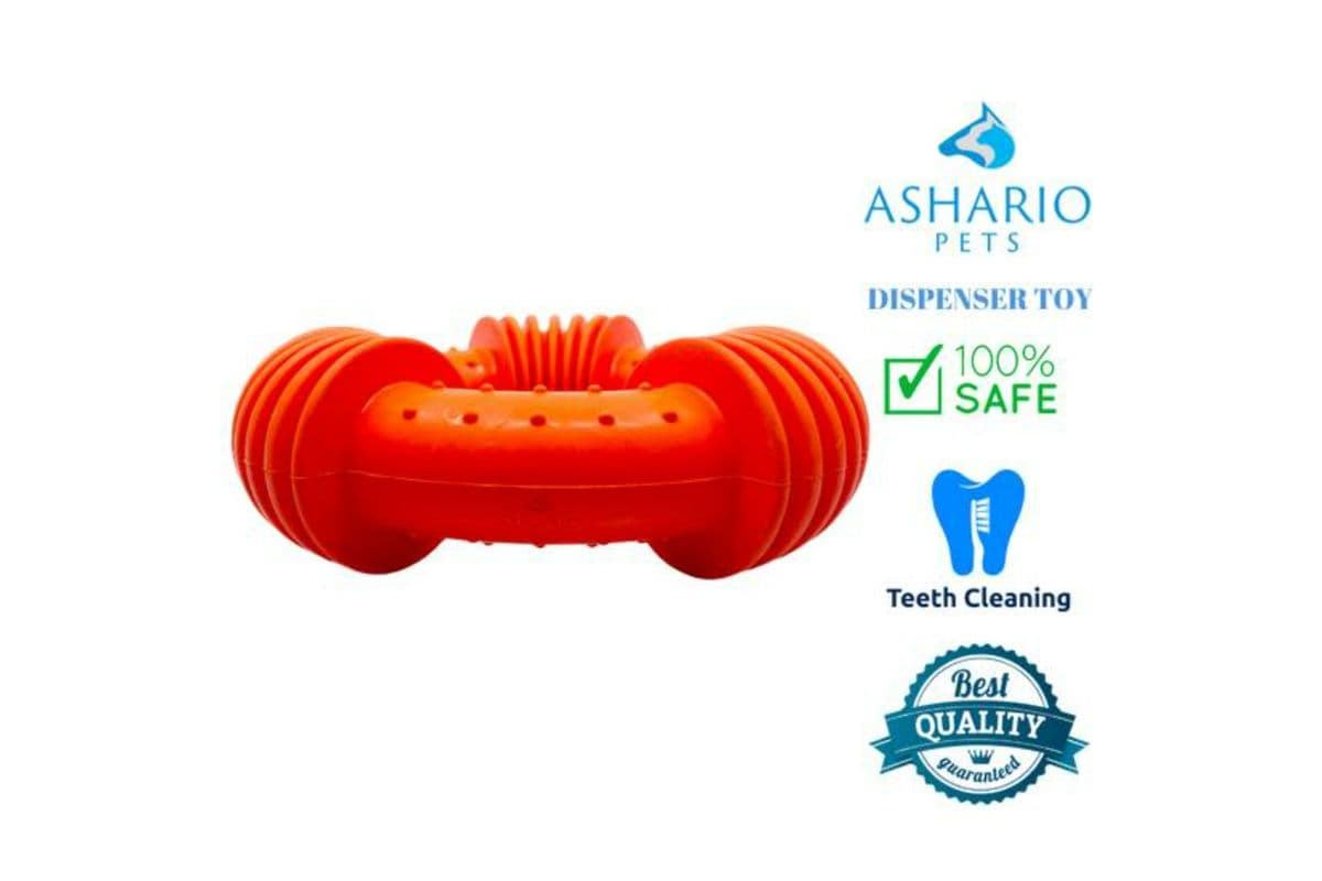Ashario Pets - Dog Toy - Teeth Cleaning Ring - Small
