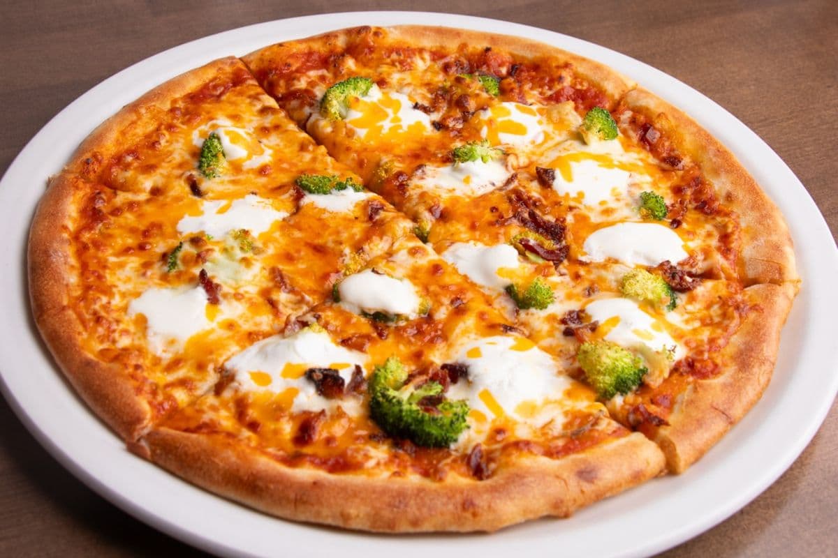 Small Broccoli Bacon Pizza