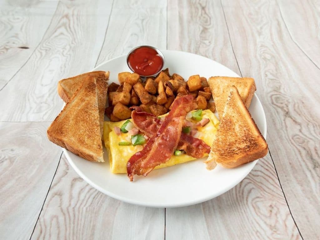 Spinach Swiss Omelette