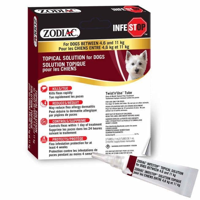 Zodiac Infestop Adulticide For Dogs 4.6 KG - 11 K