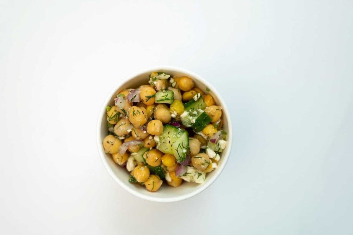 Chickpea Feta Salad (Vegetarian, GF)