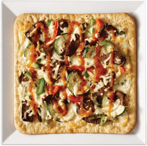Pizza bœuf thaï (modérée) / Thai Beef Pizza (Modest)