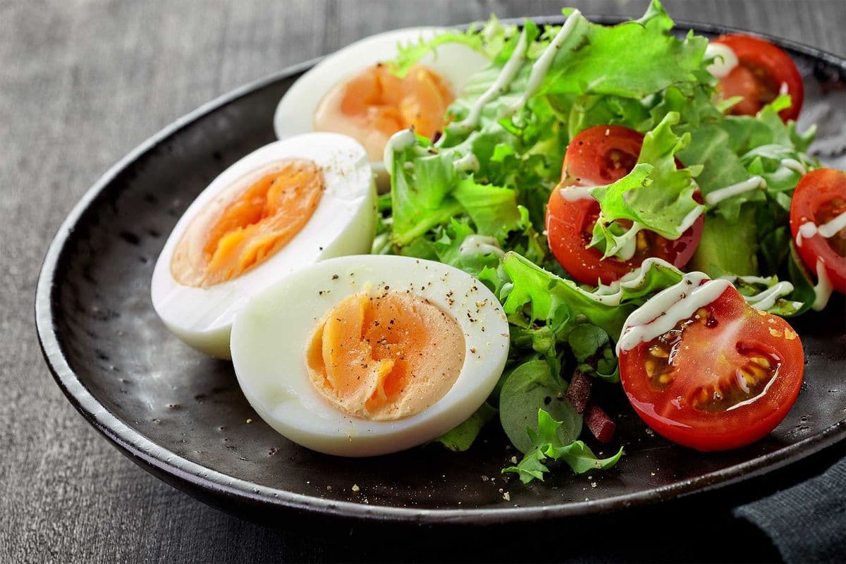 Hard-boiled Egg for Salad or Bowl