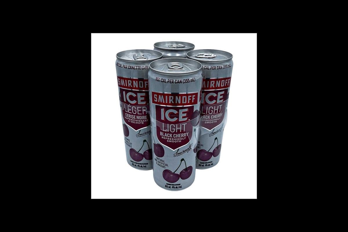SMIRNOFF ICE LIGHT BLACK CHERRY (4 x 355 ML) (4 x 4*355ML)