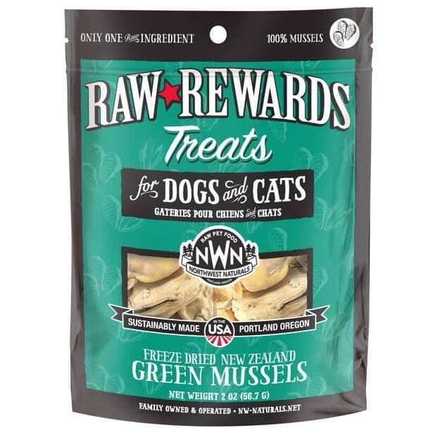 Northwest Naturals Raw Rewards Freeze-Dried Treats for Green-Lipped Mussels 57 g