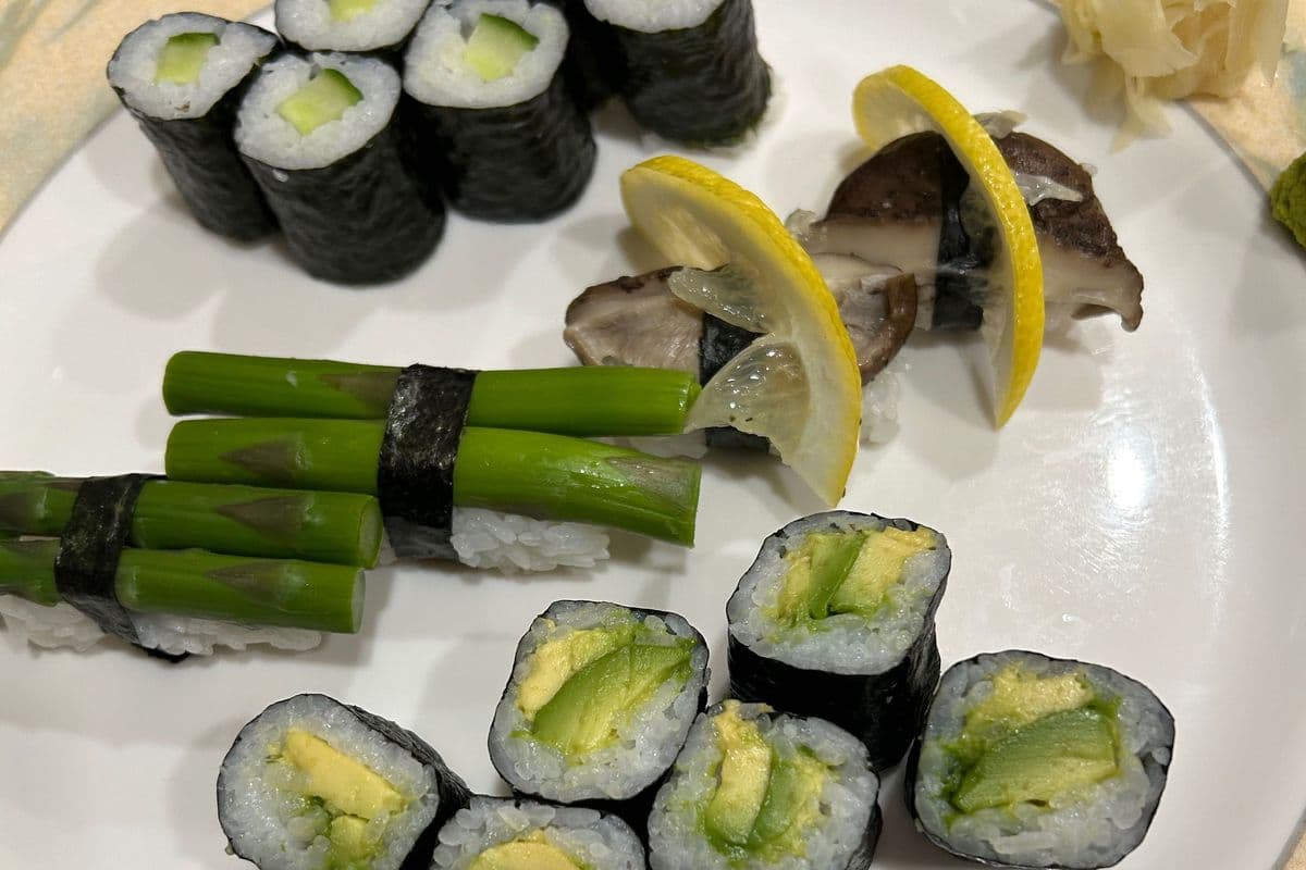 Vegetable Sushi Dinner