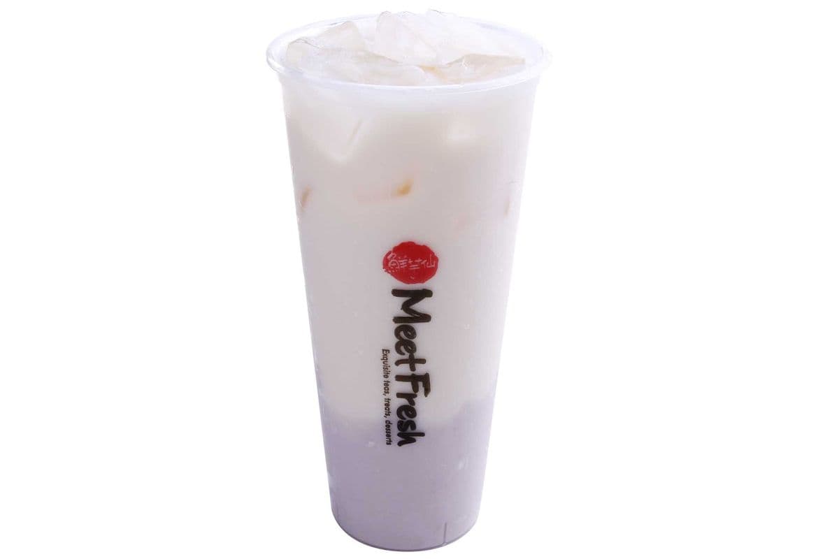 Milk Tea with Taro Paste