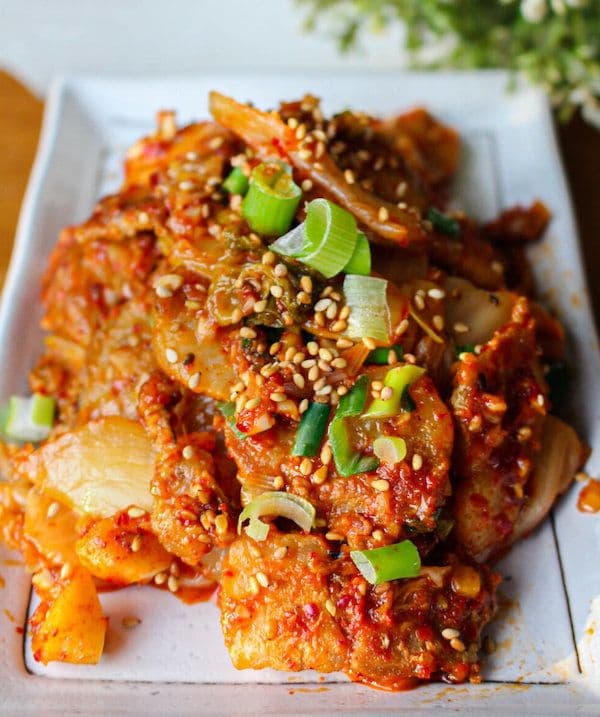 10. Sauté de Kimchi avec Porc / Kimchi Pork Stir Fry (Kimchi Tofu Bokkum)