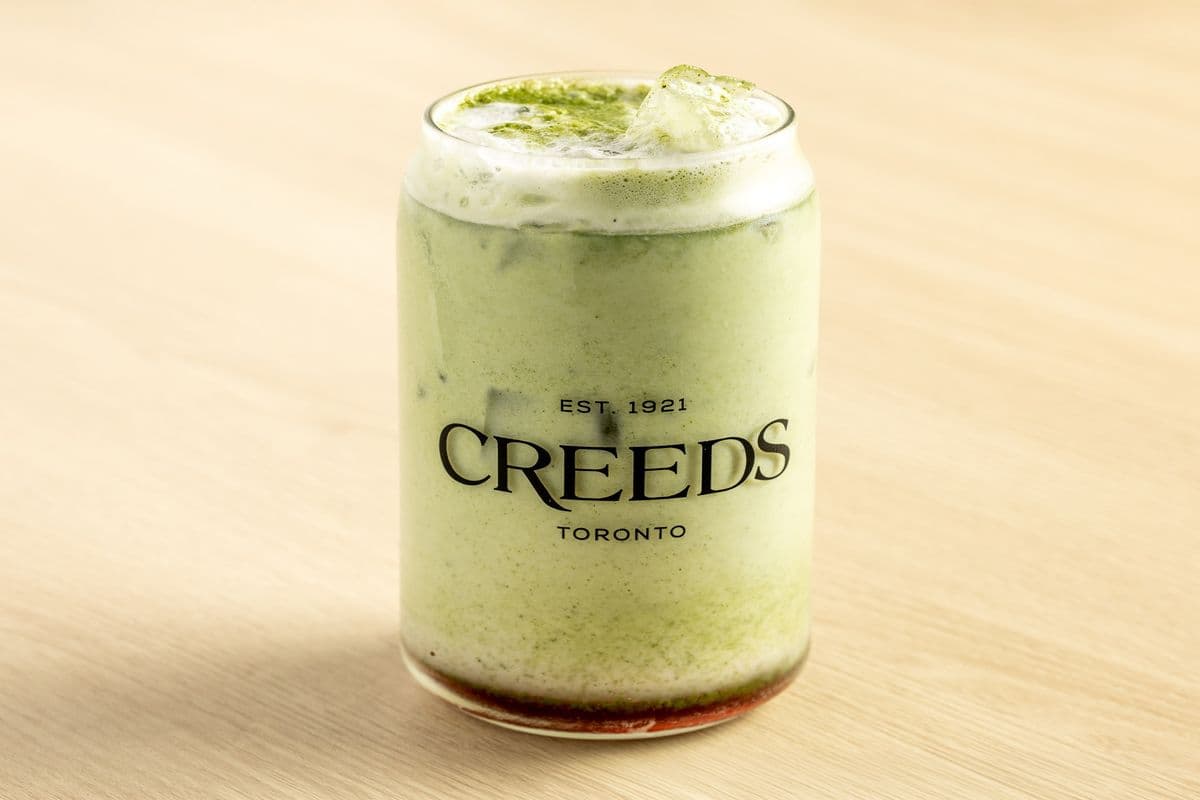 ICED STRAWBERRY MATCHA LATTE - 12oz