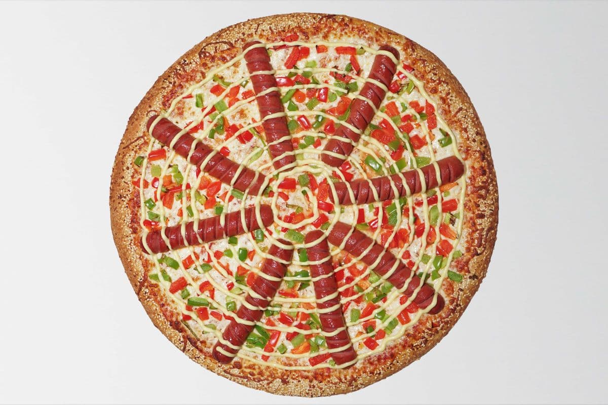 X-Large Hot Dog Pizza