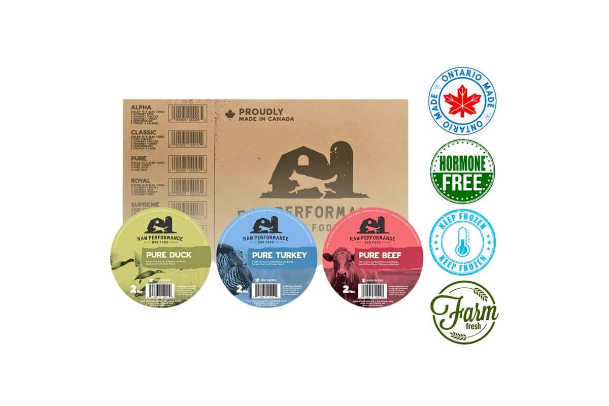 Raw Performance - Pure Raw Dog Food Pack (24 lbs)