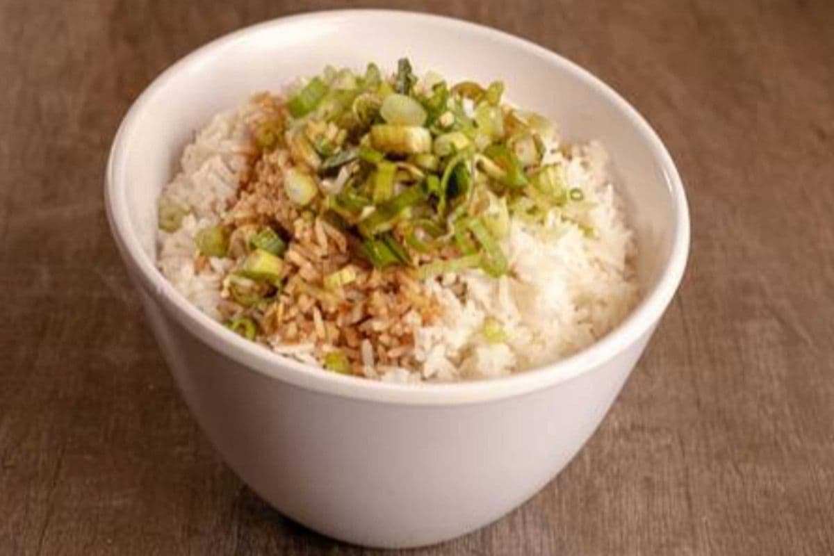 Rice With Green Onion and Pork Oil 小葱猪油拌饭