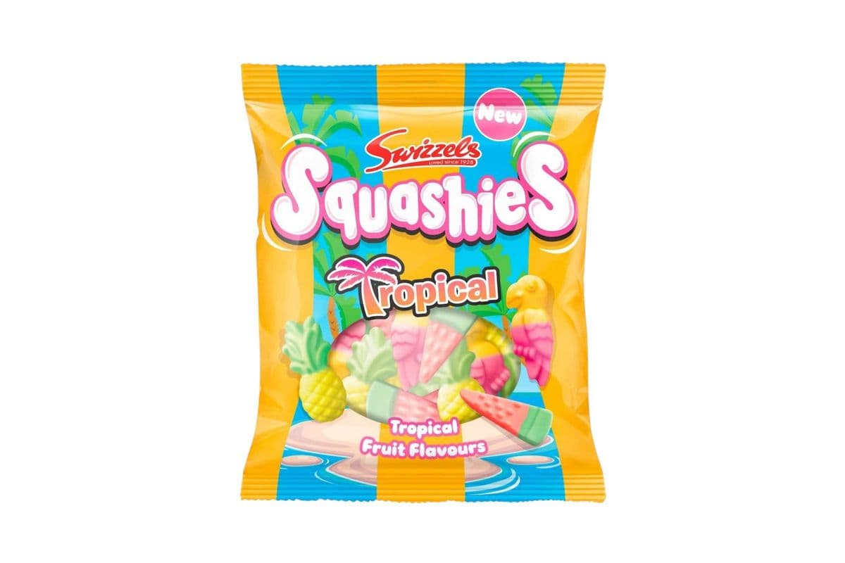 Squashies Tropical Fruit Flavours (UK) (100g)