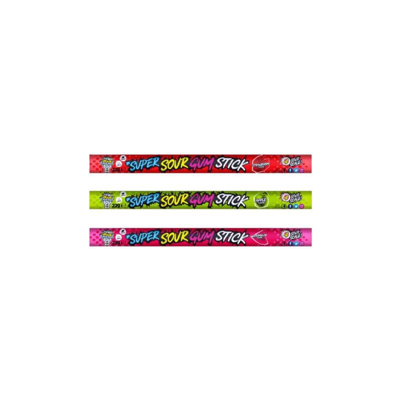 Brain Blasterz Super Sour Gum Stick Vegan Halal – Netherlands (22g)