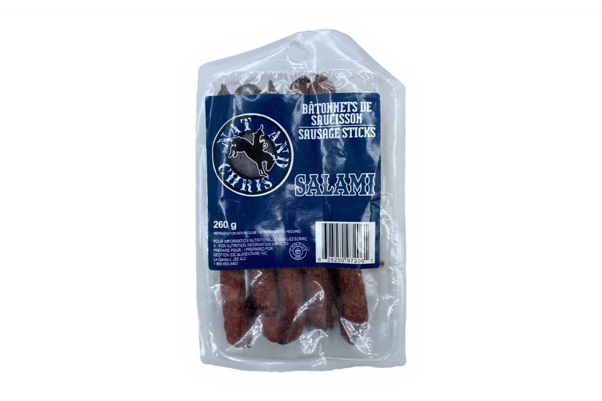 Nat & Chris bâtonnets de saucisse / Salami Sausage Sticks (260 g)