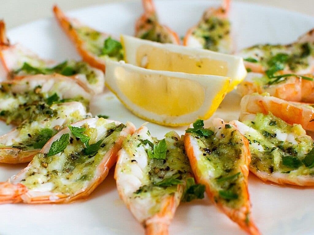 Crevettes papillon à l'ail Sans Gluten